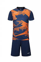 Игровая форма для футбола 022 Т.сине-оранжевый, M