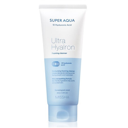 Пінка для вмивання MISSHA Super Aqua Ultra Hyalron Foaming Cleanser 200ml