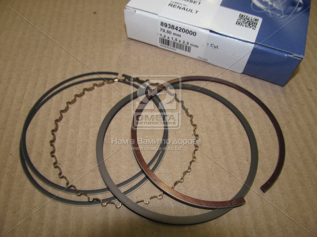 Кільця поршневі RENAULT 1,4/1,6 K4J/K4M 79,50 1,20 x x 1,50 2,50 (пр-во NPR)