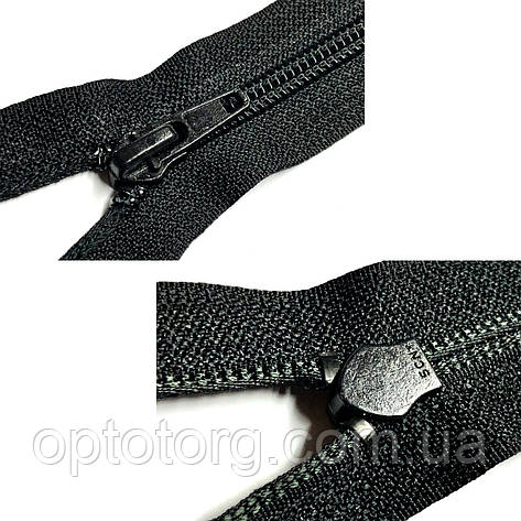 Блискавка шевська Чорна 20см пластикова взуттєва, фото 2