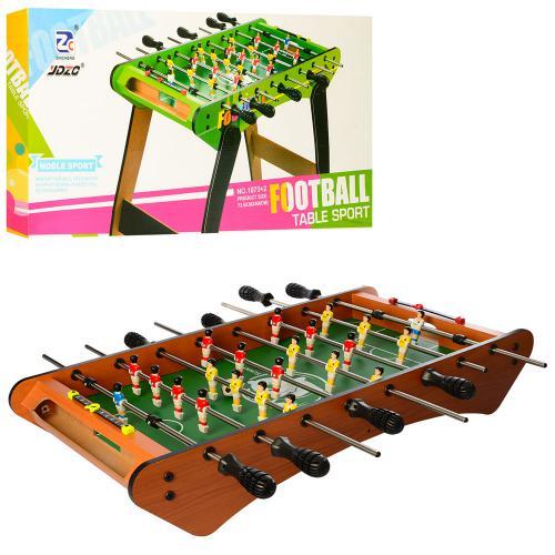 Футбол на штангах настільний 1073A, дерев'яний, на ніжках, 73,5-36-60 см, м'яч 2 шт., фото 1