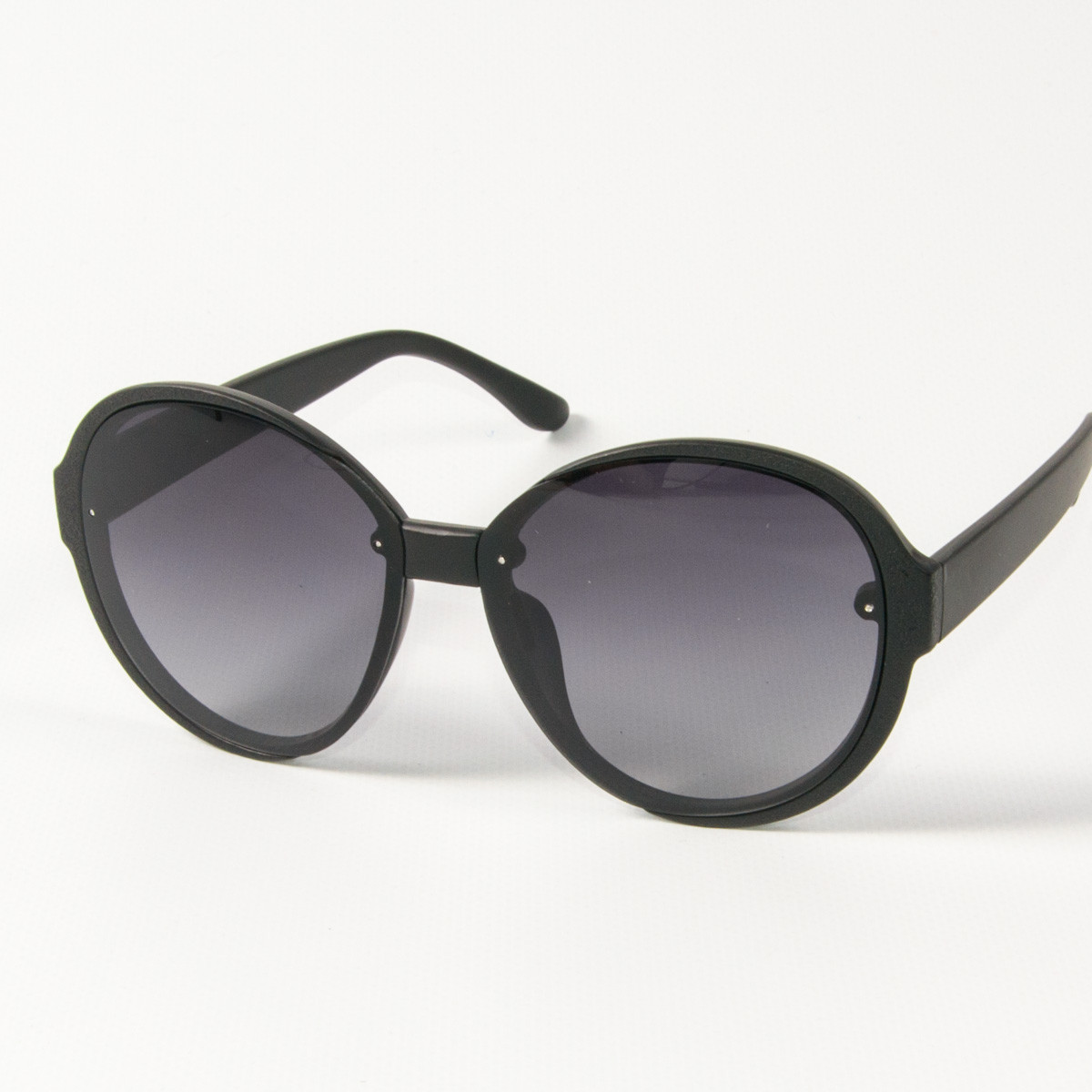 Оптом жіночі сонцезахисні круглі окуляри (арт. 338858/1) чорні