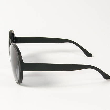 Оптом жіночі сонцезахисні круглі окуляри (арт. 338858/1) чорні, фото 4
