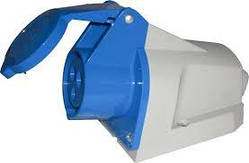 Розетка 113 стаціонарна 2Р+РЕ 16А 240В IP44 GAV 514