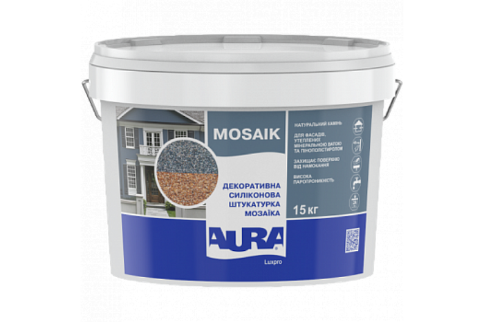 Силиконовая декоративная штукатурка мозаичная Aura Lux Pro Mosaik M10 ...