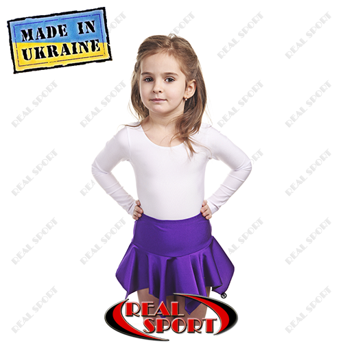 Спідниця для танців дитяча фіолетова GM050018 (біфлекс, р-р 60, зріст 110-116 см)