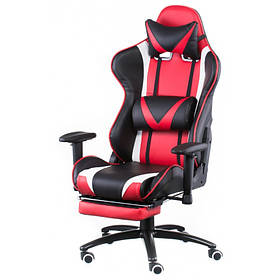 Геймерське крісло комп'ютерне ExtremeRace Special4You 1220-1300х490х600 мм чорно-червоне кожзам
