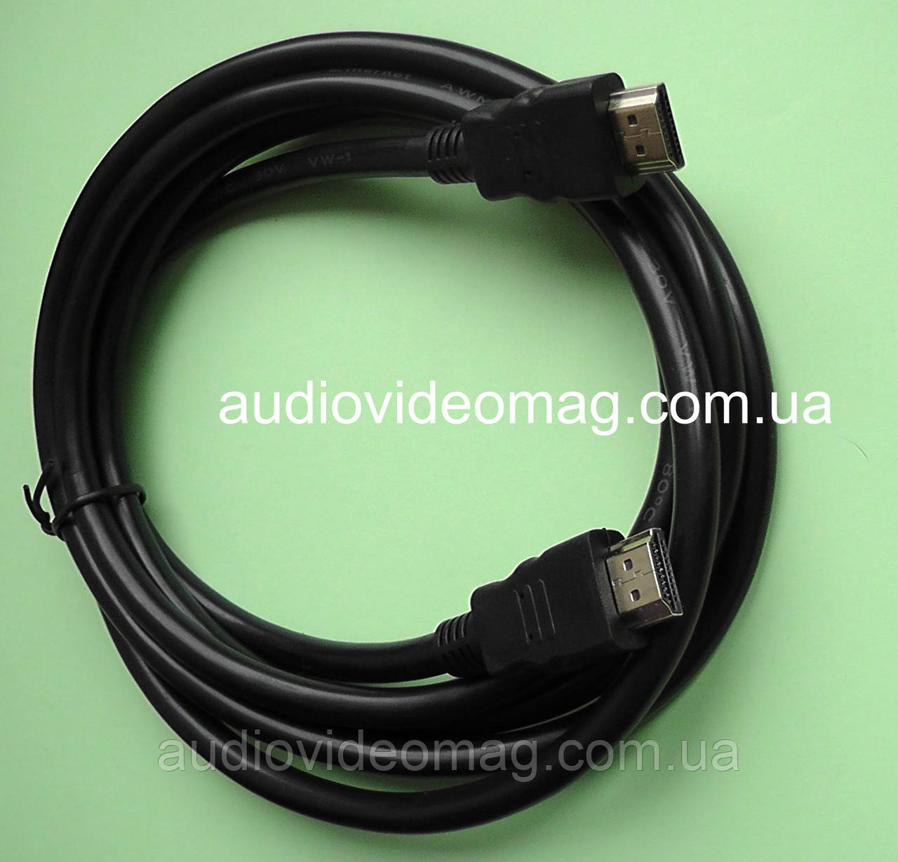 Кабель HDMI, ver. 1.4, довжина 2 метра, колір чорний, фото 1