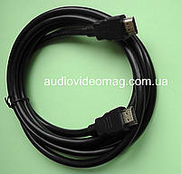 Кабель HDMI - HDMI, длина 2 метра, цвет черный
