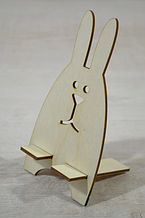 Дерев'яна підставка для телефона, смартфона. Тримач для дітей.