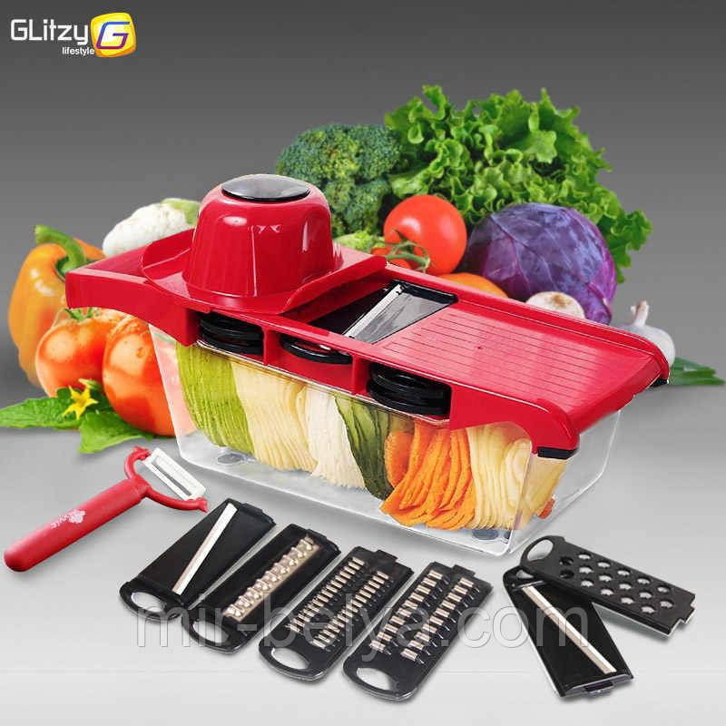 Терка-овочерізка Mandoline SLICER 6в1, фото 1