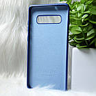 Силіконовий чохол Original Full Silicone Case Samsung G975/S10+ Dark blue (синій), фото 3