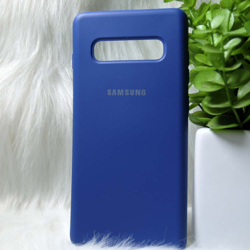 Силіконовий чохол Original Full Silicone Case Samsung G975/S10+ Dark blue (синій)