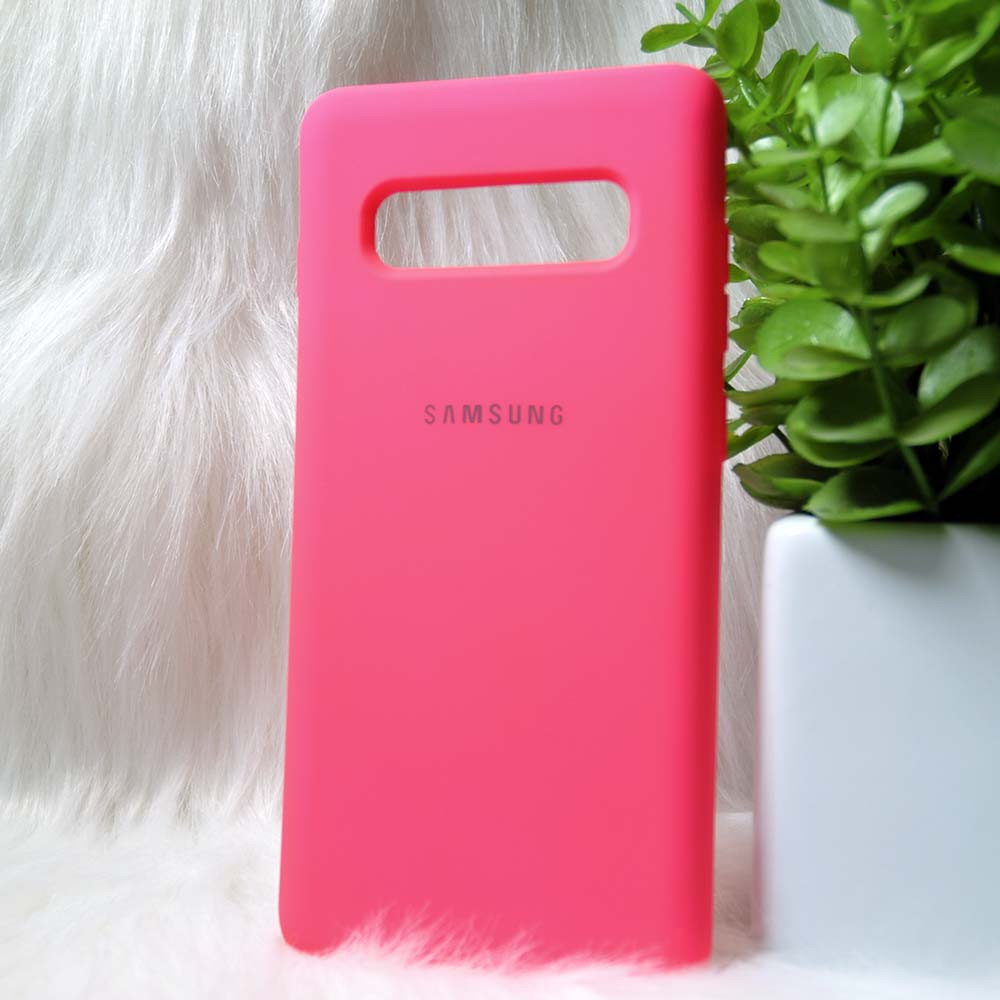 Силіконовий чохол Original Full Silicone Case Samsung G975/S10+ Crimson (малиновий)