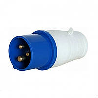 Вилка силова 013 2Р+РЕ 16А 380В IP44 GAV 513