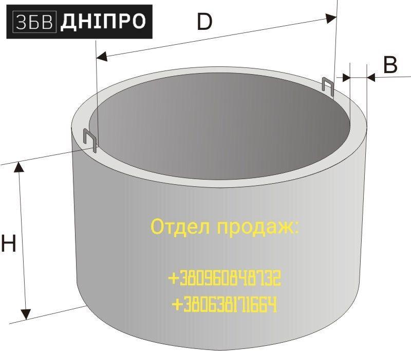 Кольцо колодезное стеновое КС 10-3 - фото 5 - id-p1112623791