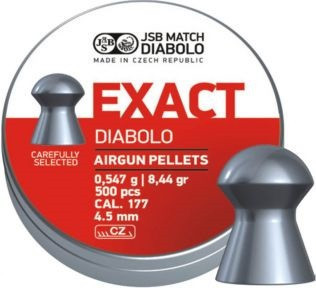 Кулі пневматичні JSB Diabolo Exact. Кал. 4.51 мм. Вага — 0.547 г. 500 шт./пач.