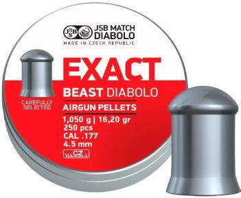 Кулі пневматичні JSB Diabolo Exact Beast. Кал. 4.52 мм. Вага — 1.05 г. 250 шт./пач.