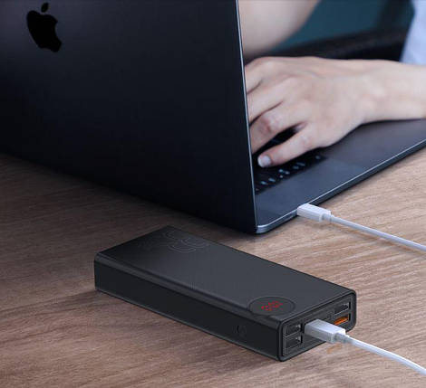 Повербанк Baseus 30000mAh 33W 6A 4xUSB + Type C QC3.0 PD Дисплей, фото 2