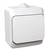 Перемикач одноклавішний Schneider Electric Plus Cedar білий WDE000560