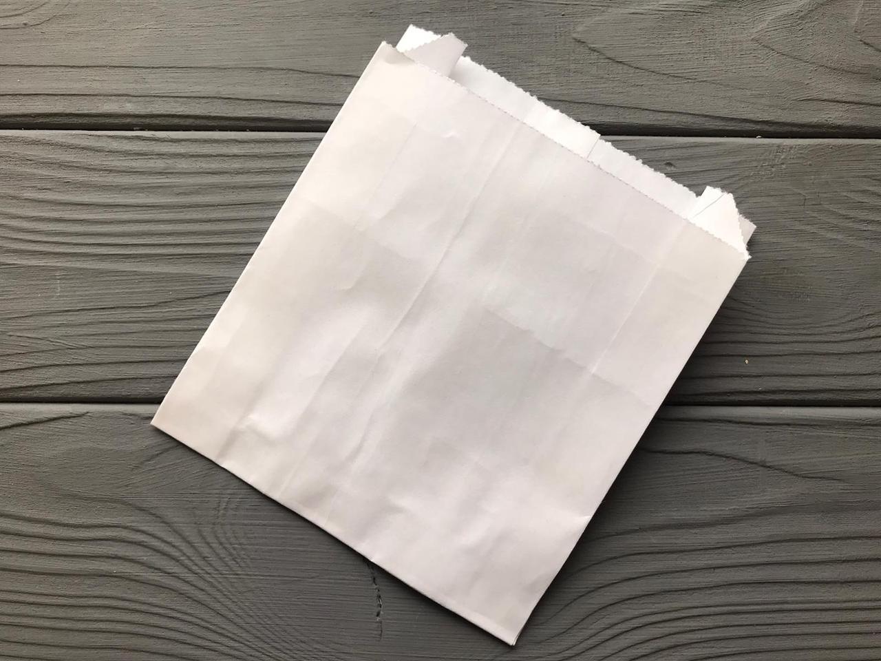 Пакет саше білий 150х120х40 мм. 70гр/м2 (максимальна жиростійкість) 89Ф, фото 1