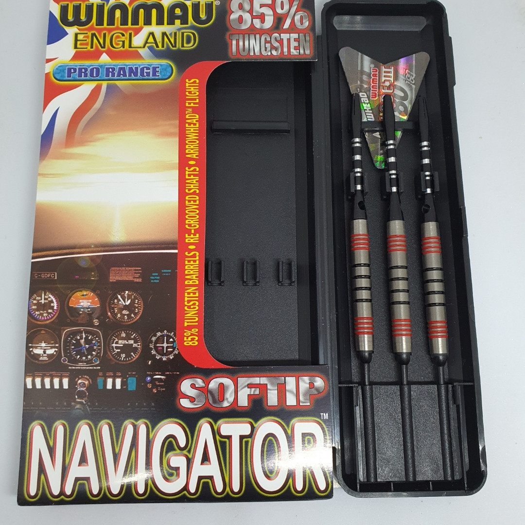 Універсальні дротики для гри в електронний і класичний дартс Winmau Англія Navigator 18 грамів
