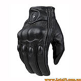 Міські тактичні шкіряні мото велорукавиці  з кастетом XL, фото 4