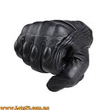 Міські тактичні шкіряні мото велорукавиці  з кастетом XL, фото 5