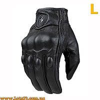Перчатки мужские кожаные перчатки тактические перчатки с кастетом мото перчатки вело перчатки L