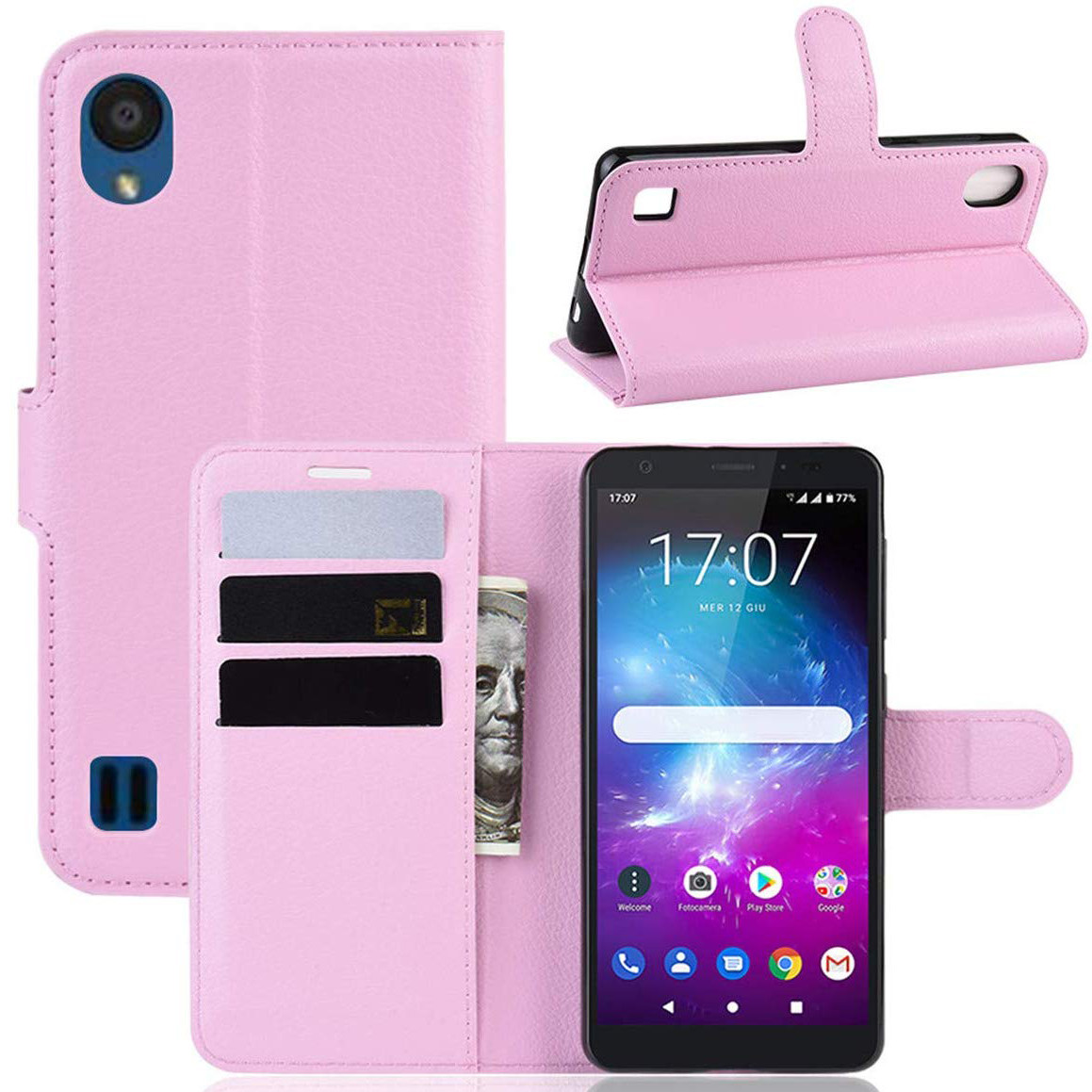 Чохол-книжка Litchie Wallet для ZTE Blade A5 2019 Pink