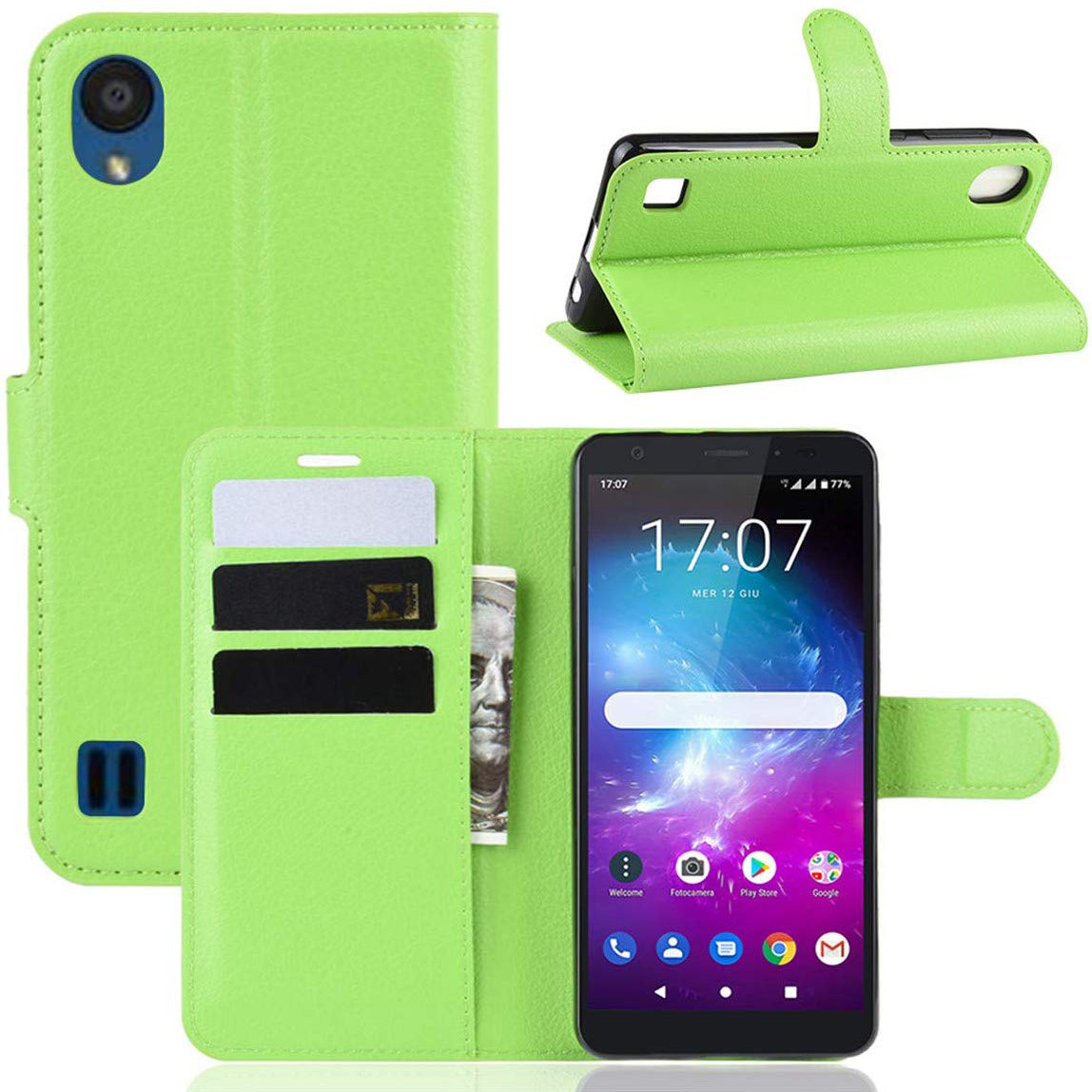 Чохол-книжка Litchie Wallet для ZTE Blade A5 2019 Green