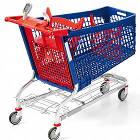 Закупівельний візок Marsanz POLYSTEEL 242 STD з поличкою