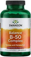 Swanson B-50 B-Complex Vitamins Energy Cardio Stress Metabolism Support 250 Capsules (Caps)