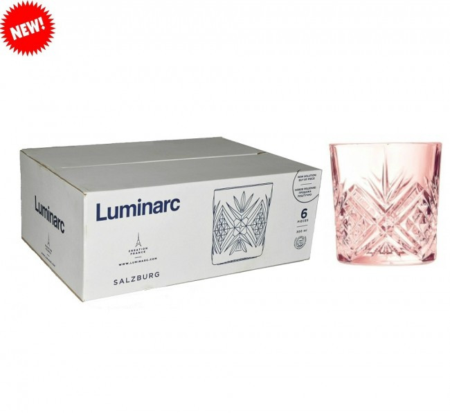 Набір склянок рожевих Luminarc Salzburg 300 мл 6 шт. низькі