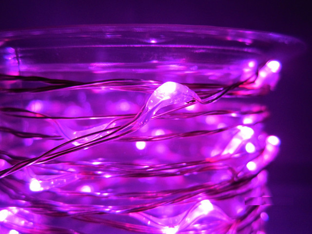  Гірлянда 10 м LED фіолетова., фото 1