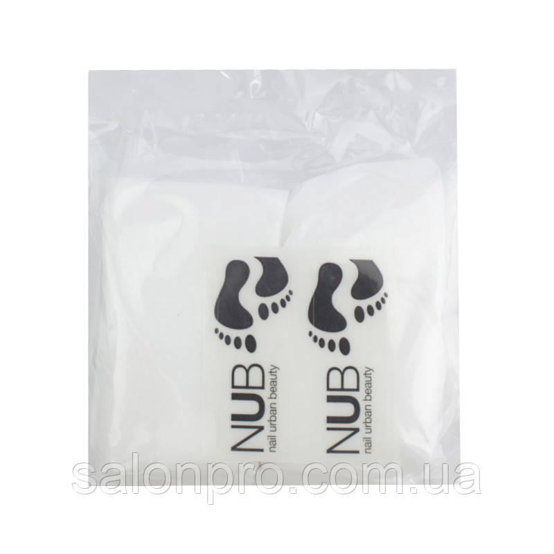 Носочки одноразові для педикюру NUB з кератином, колагеном та екстрактом лотоса, 1 пара