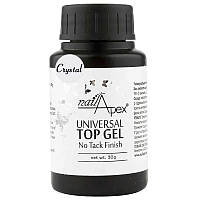 Nailapex Universal Top Gel No Tack Finish Crystal - топ универсальный без липкого слоя, 30 мл