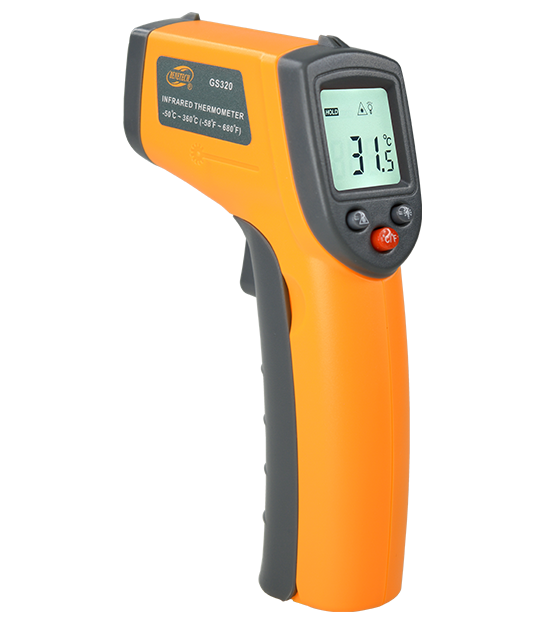 Пірометр від -50 до +400°C, 12:1, EMS=0,95 BENETECH GM320