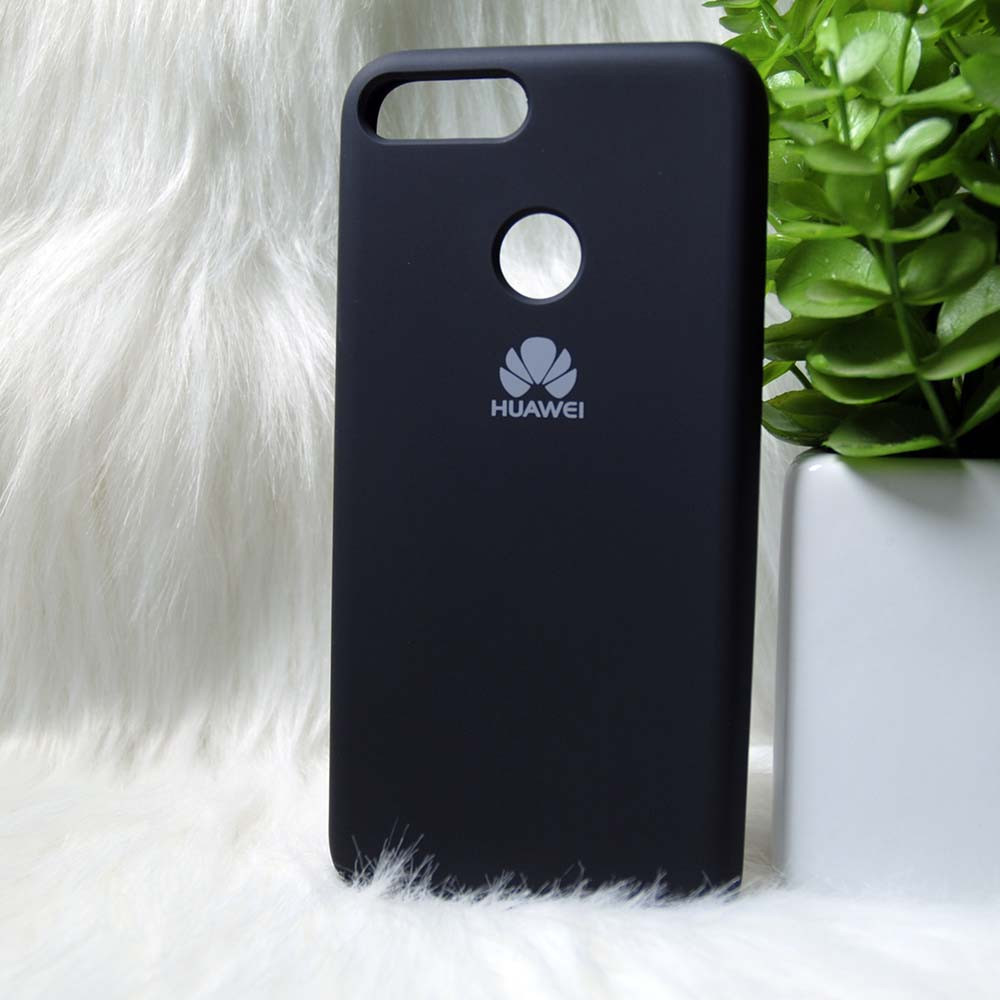 Силіконовий чохол Original Silicone case Huawei Honor 9 lite Black (чорний)
