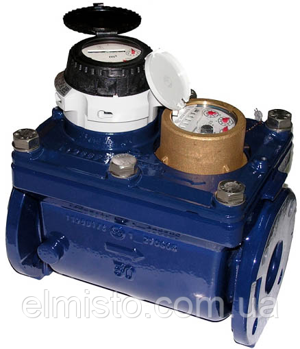 Лічильники води SENSUS WPV-MS 150/50° комбіновані (суміжні) турбінні промислові високоточні клас "С", фото 1