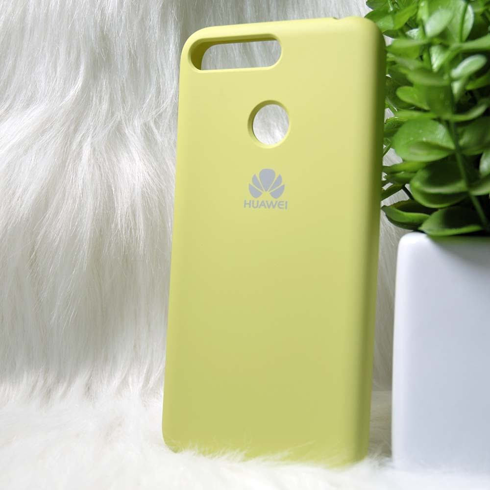 Силіконовий чохол Original Silicone case Huawei Y6 Prime 2018 Light green (зелений)