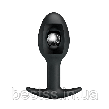 Анальна пробка Pretty Love Silicone Anal Plug Black, фото 3