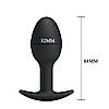 Анальна пробка Pretty Love Silicone Anal Plug Black, фото 6