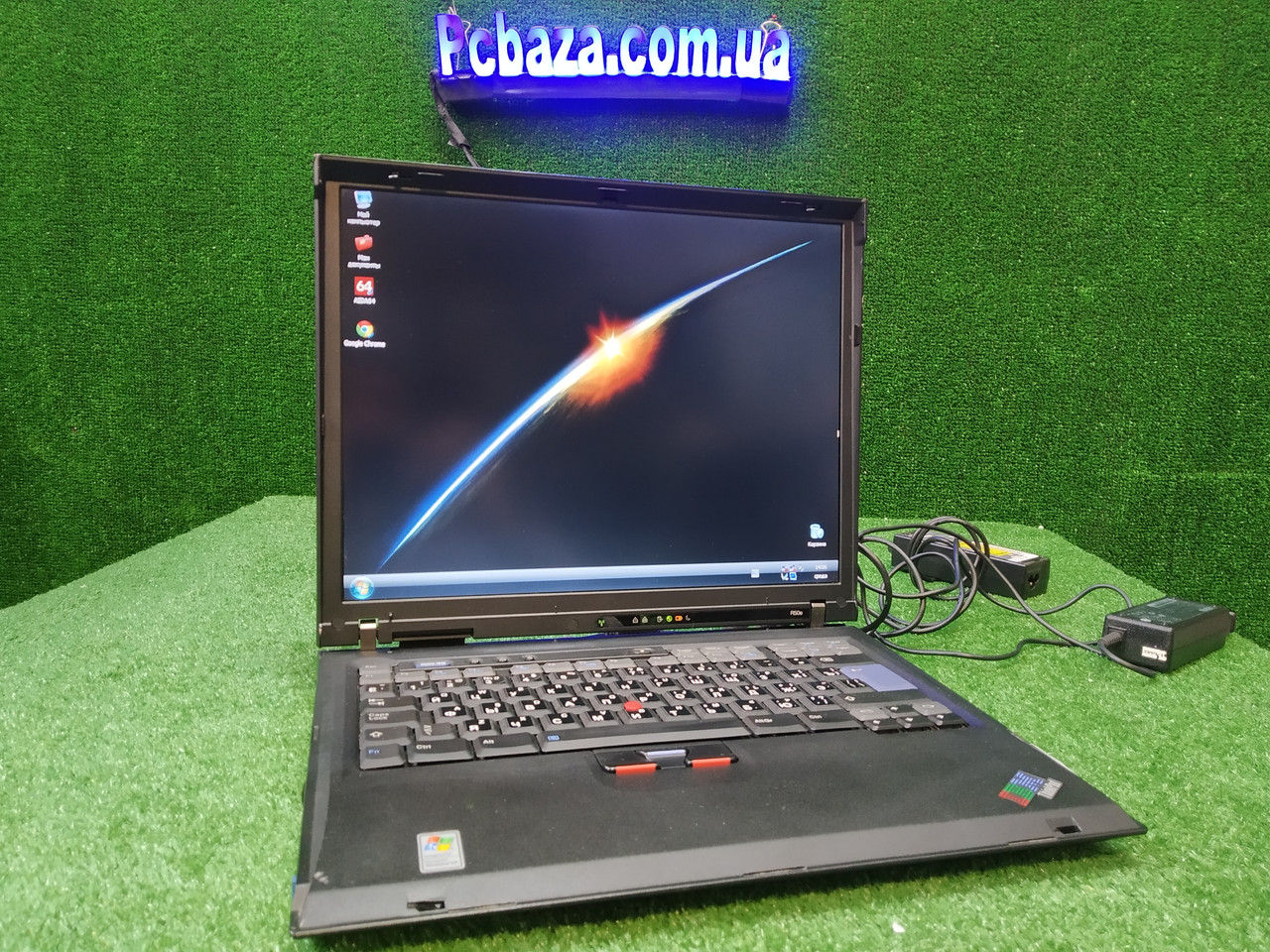 15" Intel, ноутбук для несложных задач! Настроен! Батарея держит. Мышь в подарок! R50e