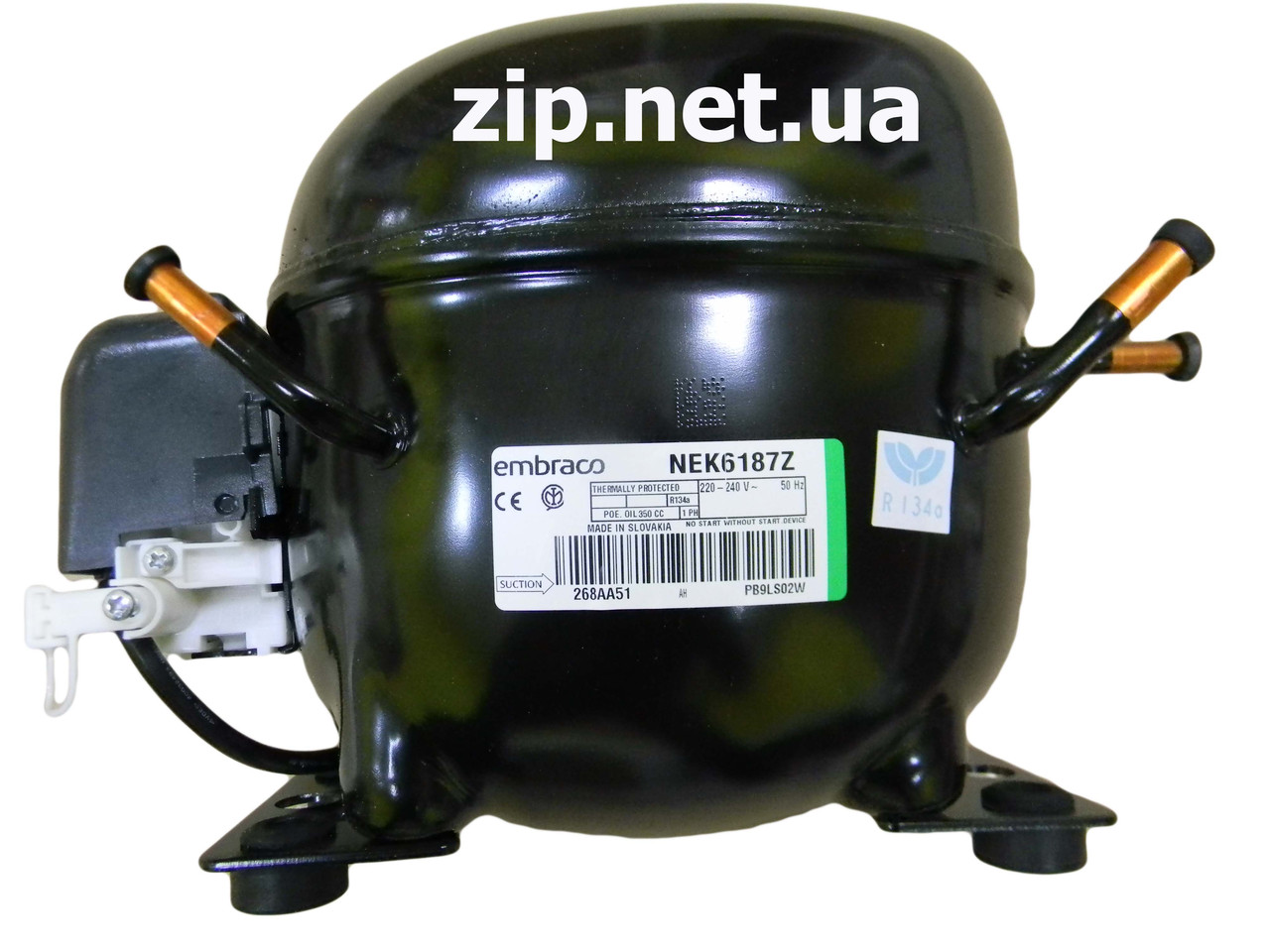 Компресор NEK 6187 Z, R-134а, 314 W, (220v), (10 куб.), embraco aspera, для холодильника