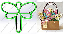 Пластикова вирубка "Стрекоза", 10см