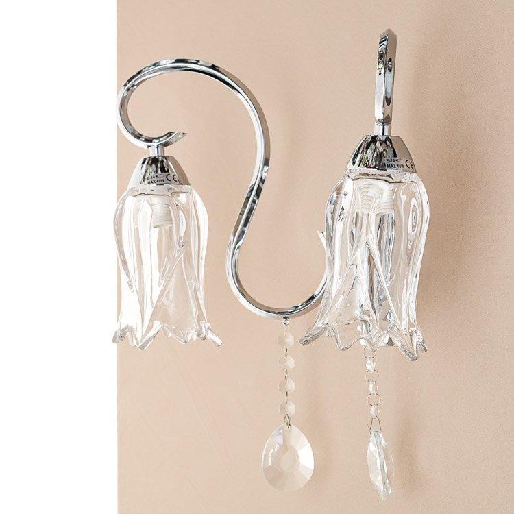 Бра настінне SLAVIA 27х38 см OU011/2w/chrom