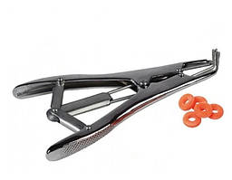 Щипці для кастрації — інструмент для розтягування кастраційних гумок + набір гумок