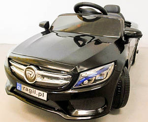 Електромобіль Cabrio В4 з м'якими колесами EVA. Колір - чорний