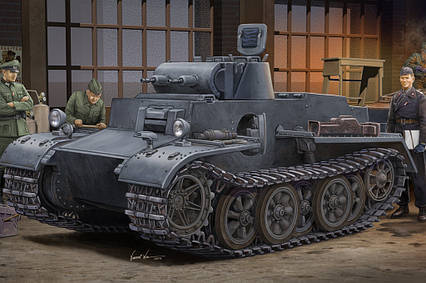 German Pz. kpfw. I Ausf. F (VK18.01)-Early. Збірна модель у масштабі 1/35. HOBBY BOSS 83804, фото 1